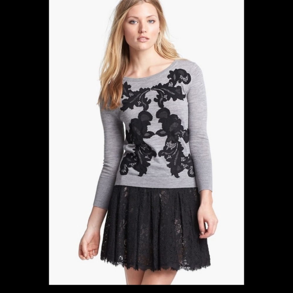 Diane von Furstenberg DVF Shara Sweater Wool Size Medium